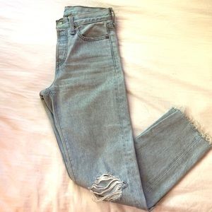 CUSTOM Levi’s wedgie high rise jeans